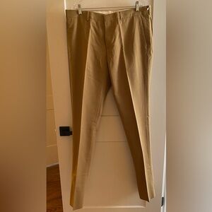 Kent Curwen Tan Cotton Pants Trousers 38x36, 100% Cotton, NEW with Tags